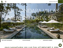 Tablet Screenshot of anamandara-resort.com